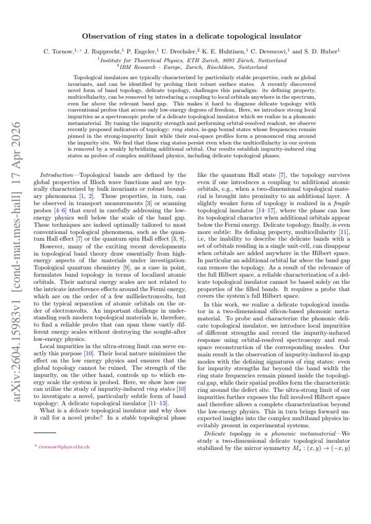 First page