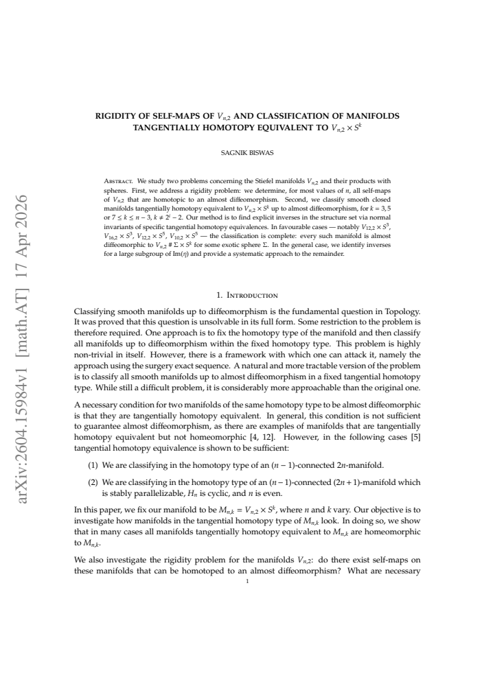 First page