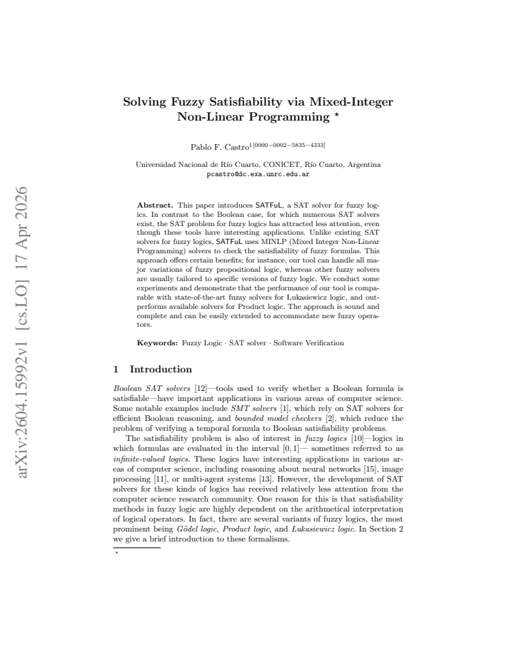 First page