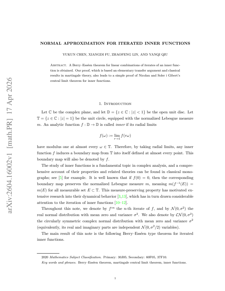 First page