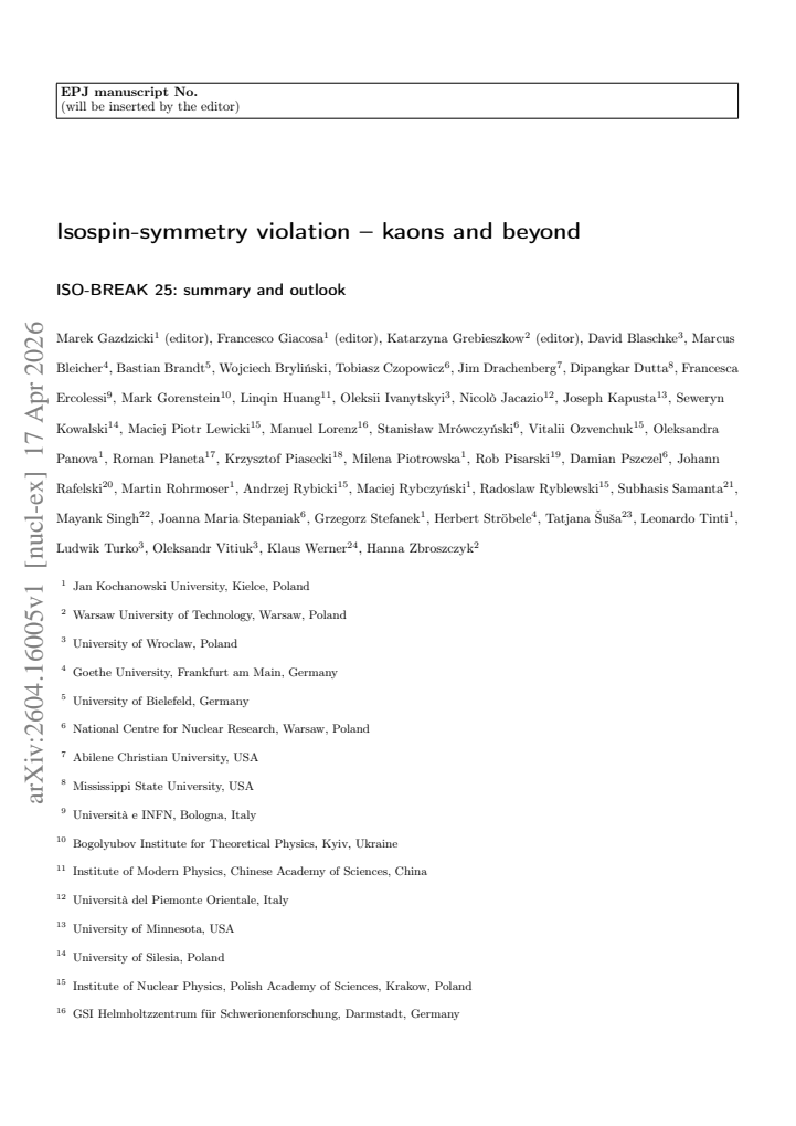 First page