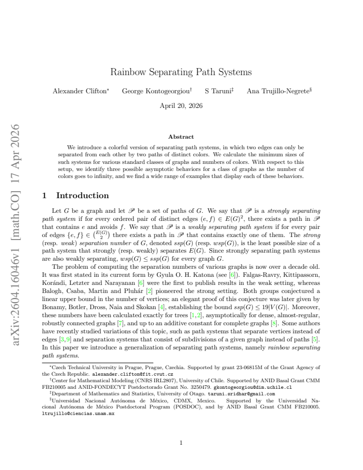 First page