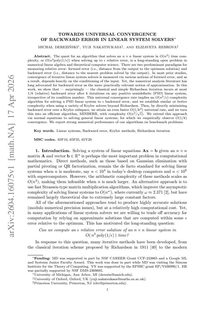 First page