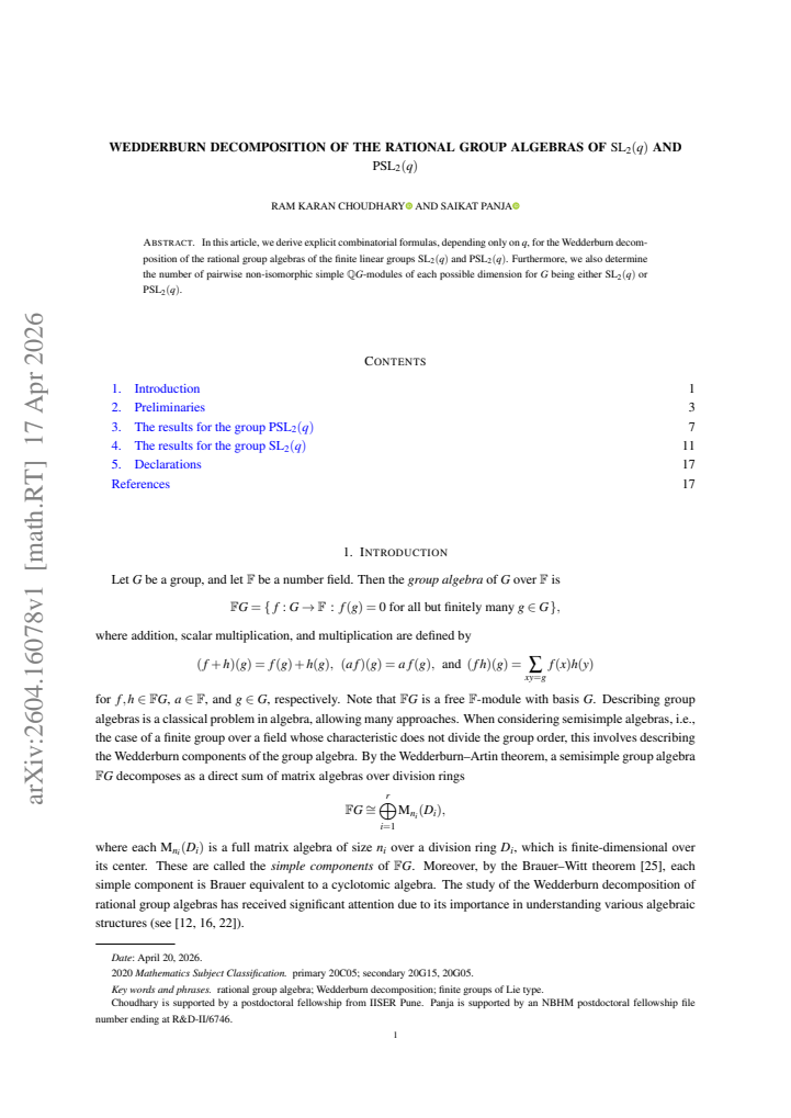 First page