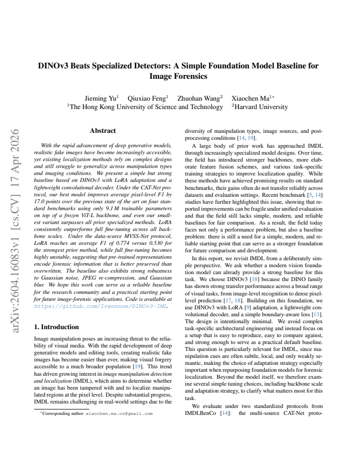 First page