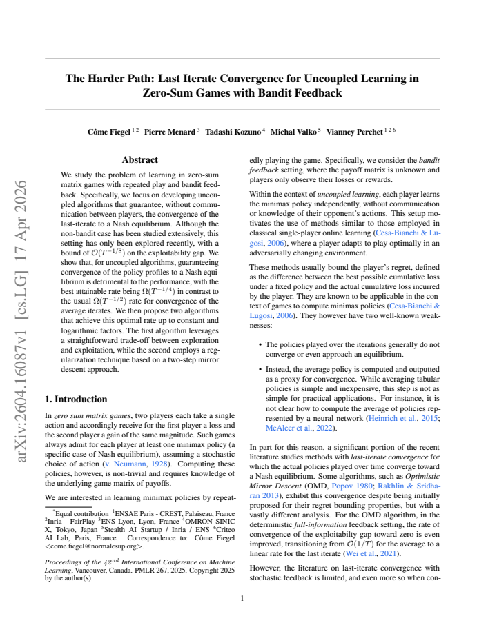 First page