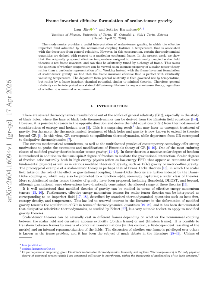 First page