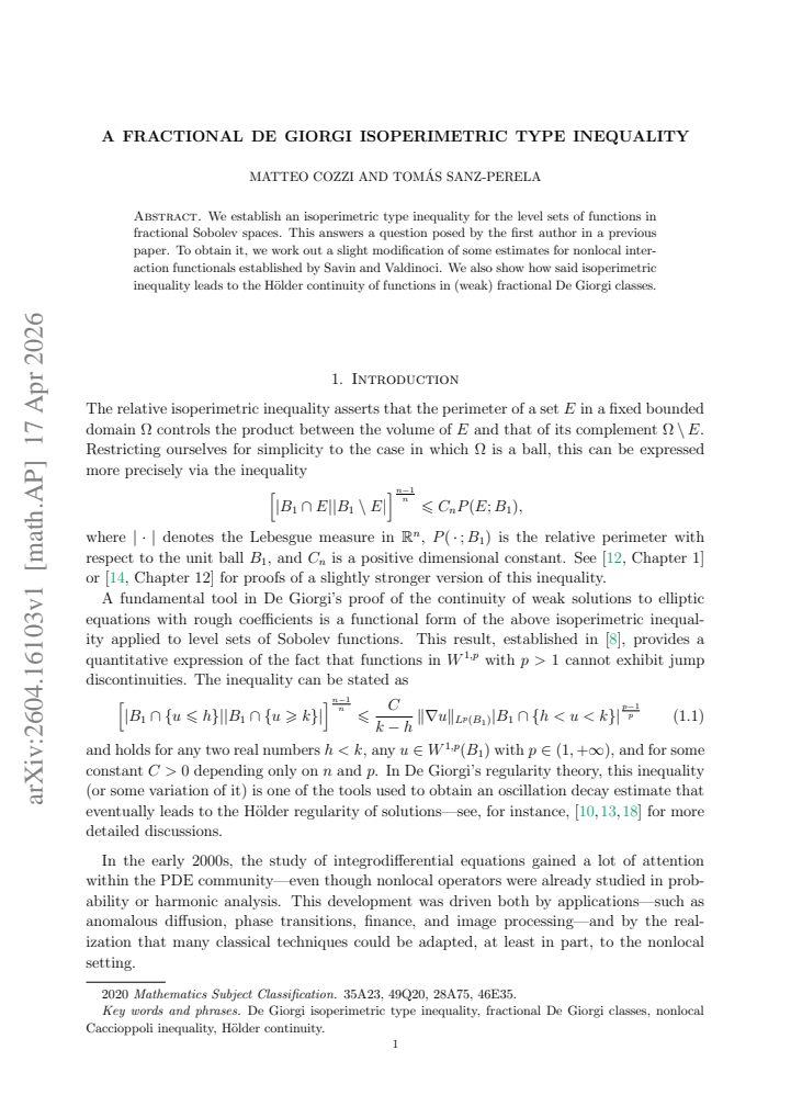 First page