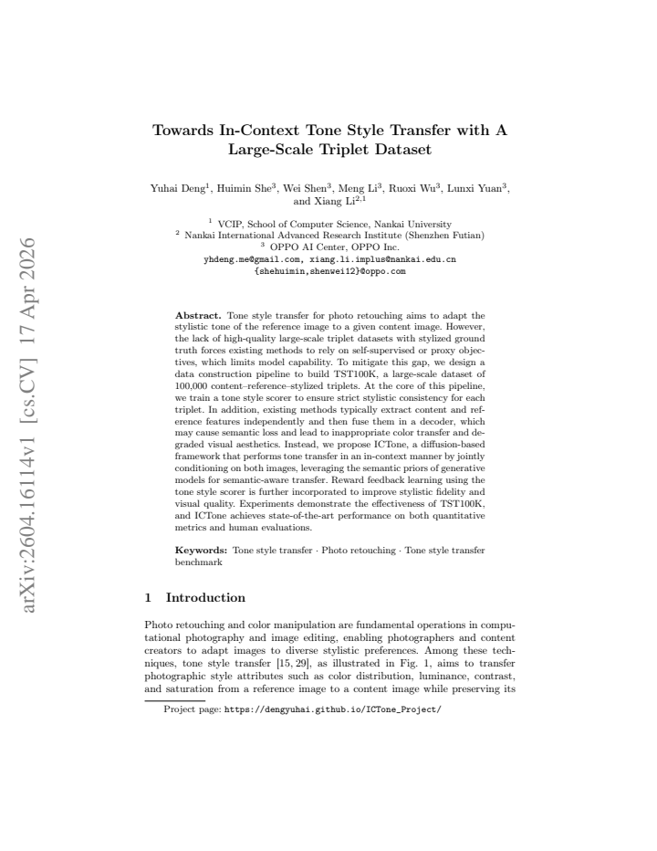 First page
