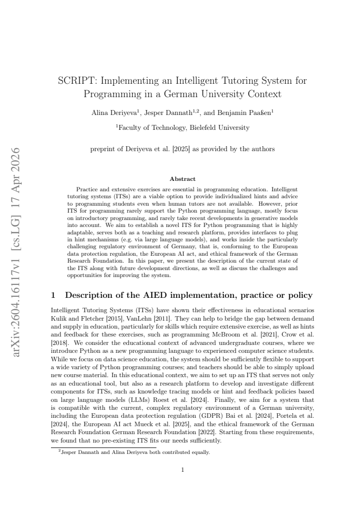 First page