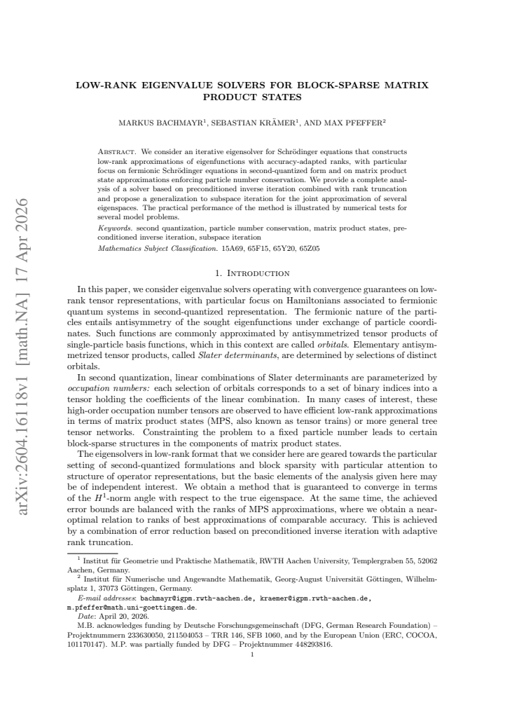 First page