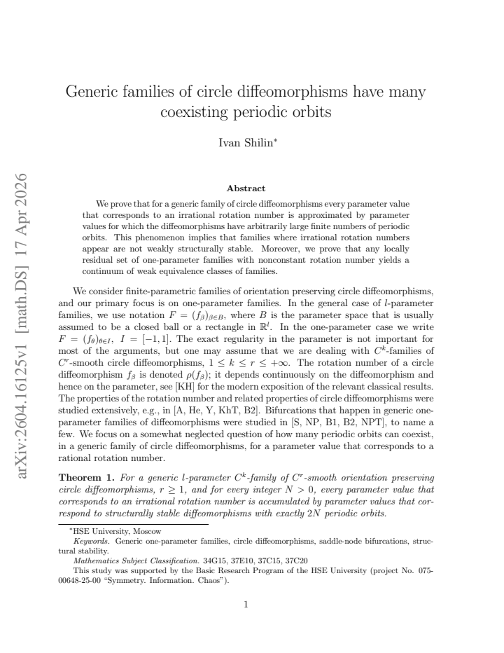 First page