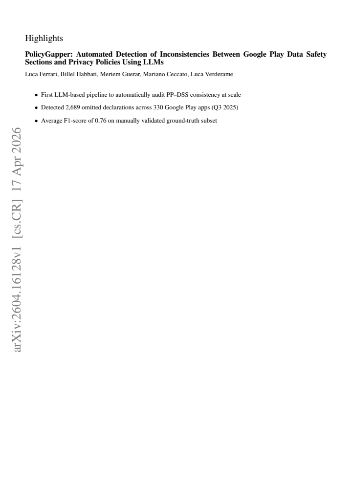First page