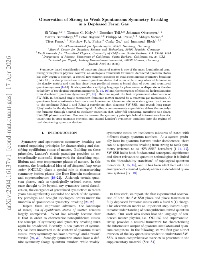 First page