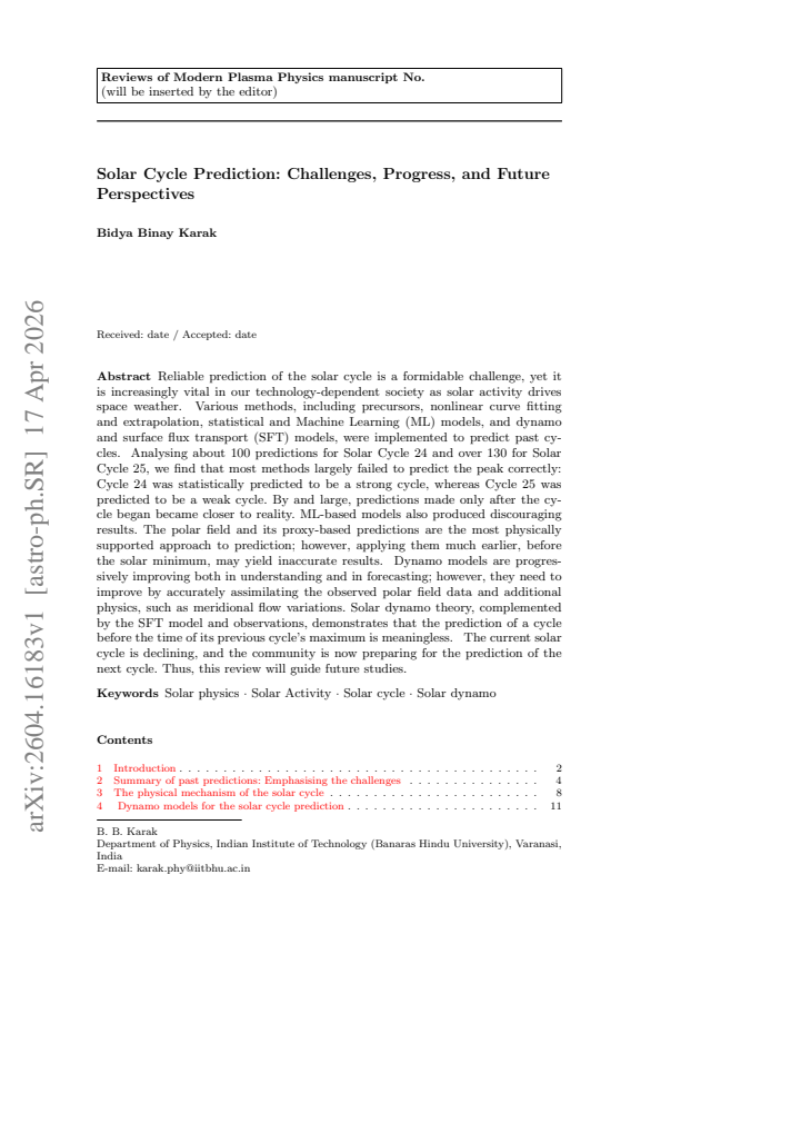 First page