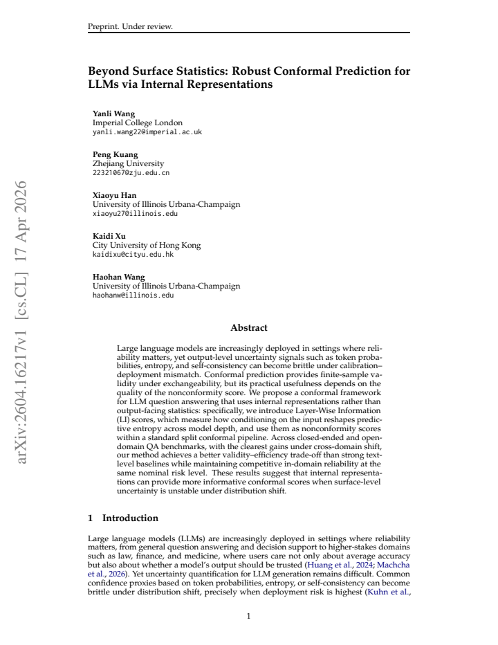First page