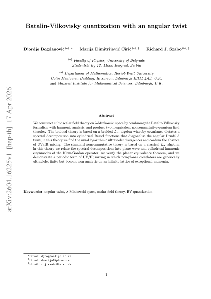 First page