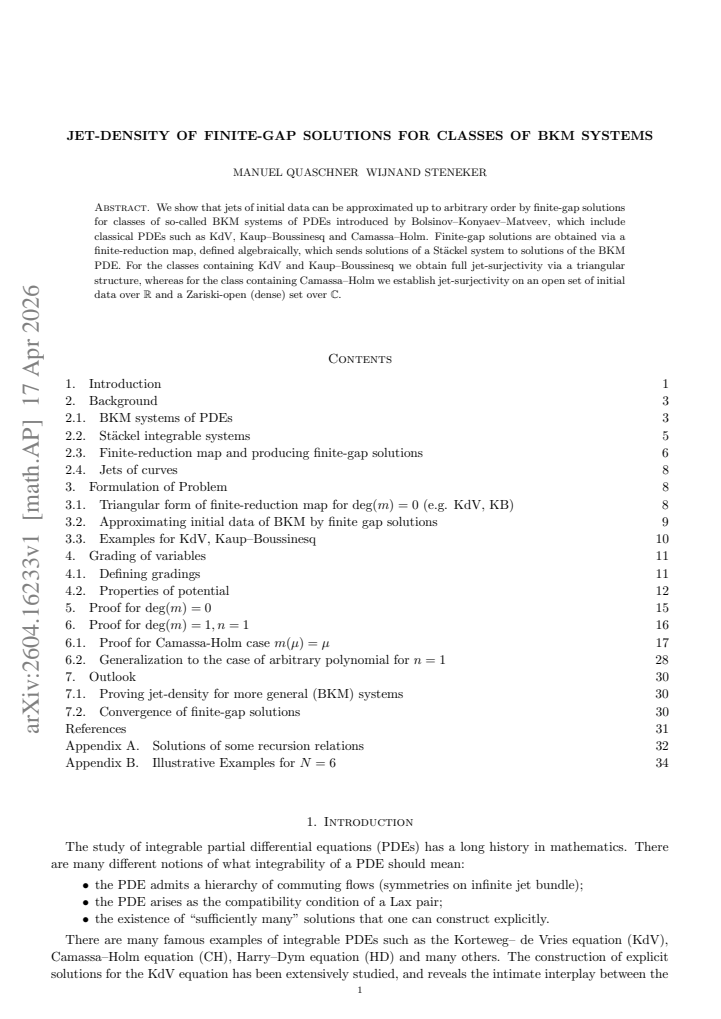 First page