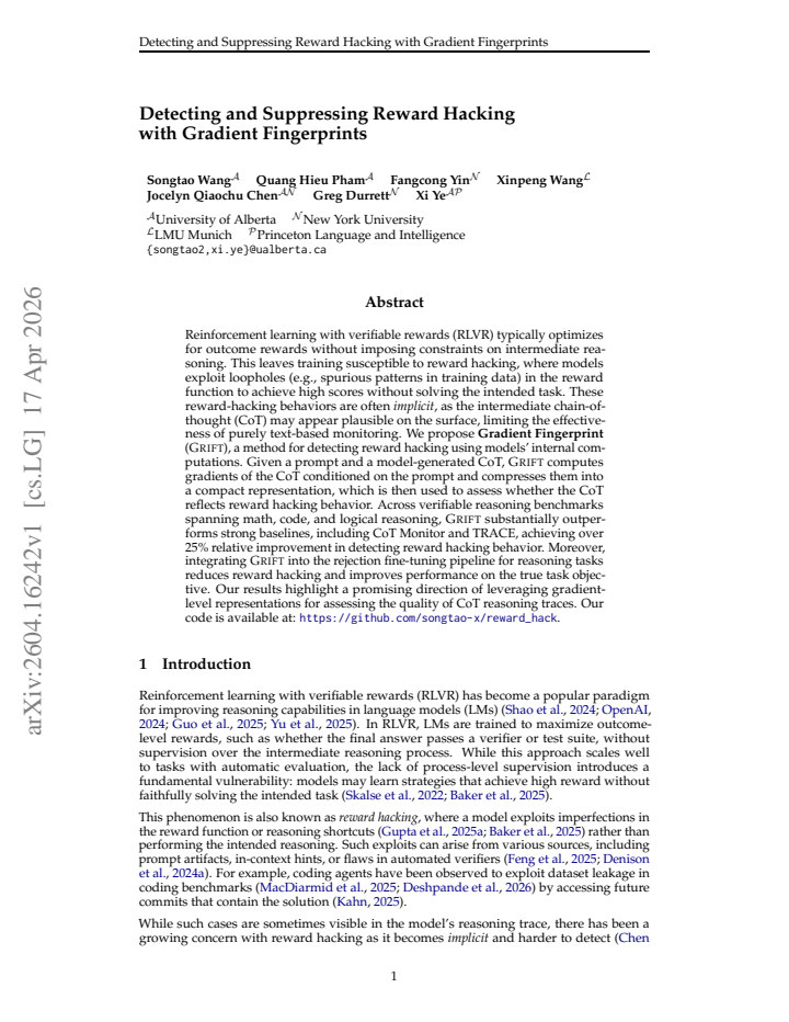 First page