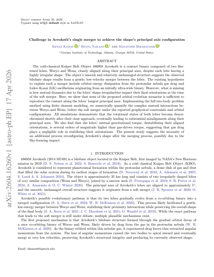 First page