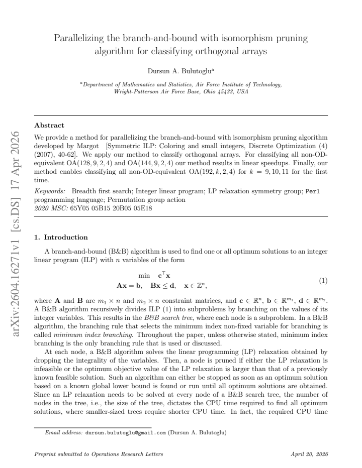 First page