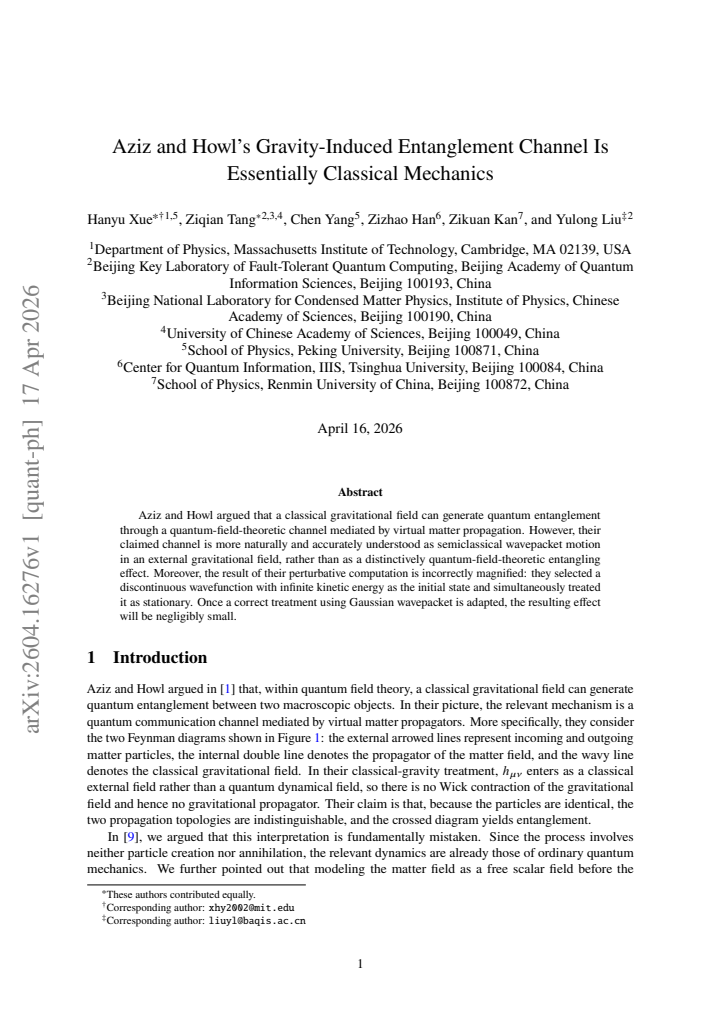 First page