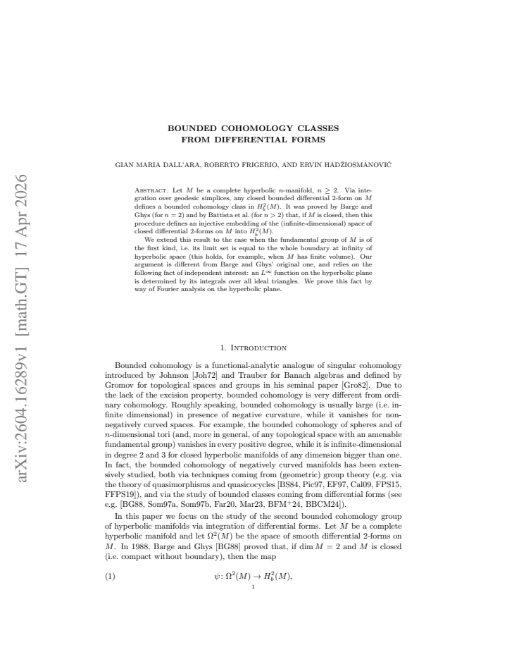 First page