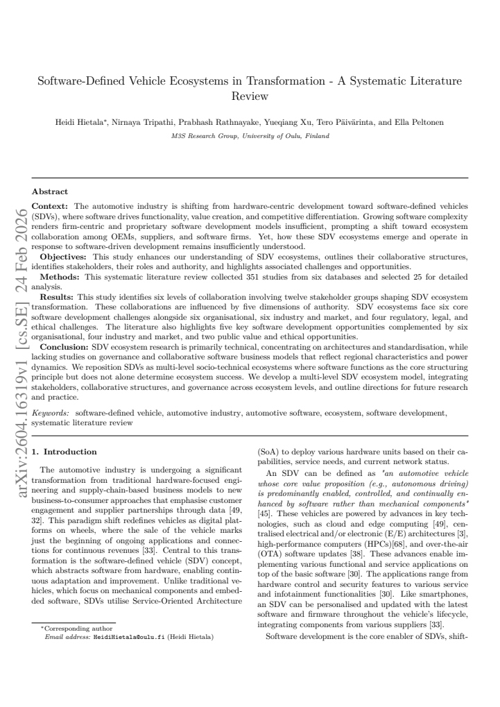 First page