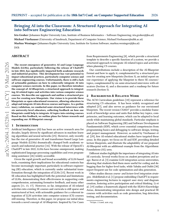 First page