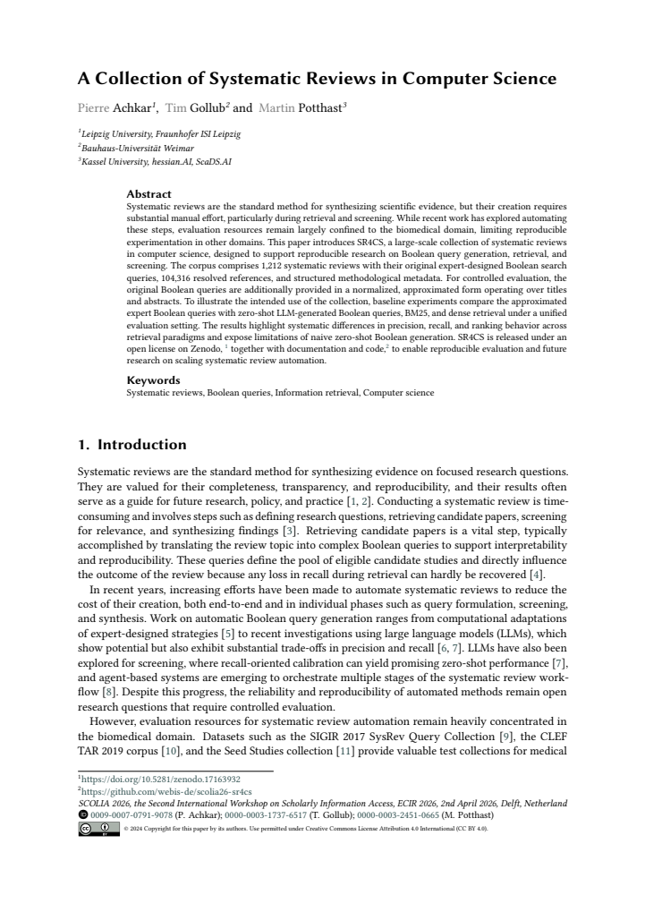 First page