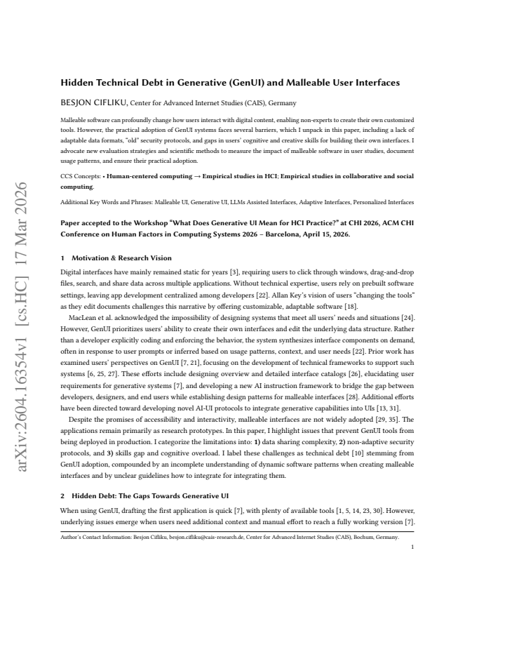 First page
