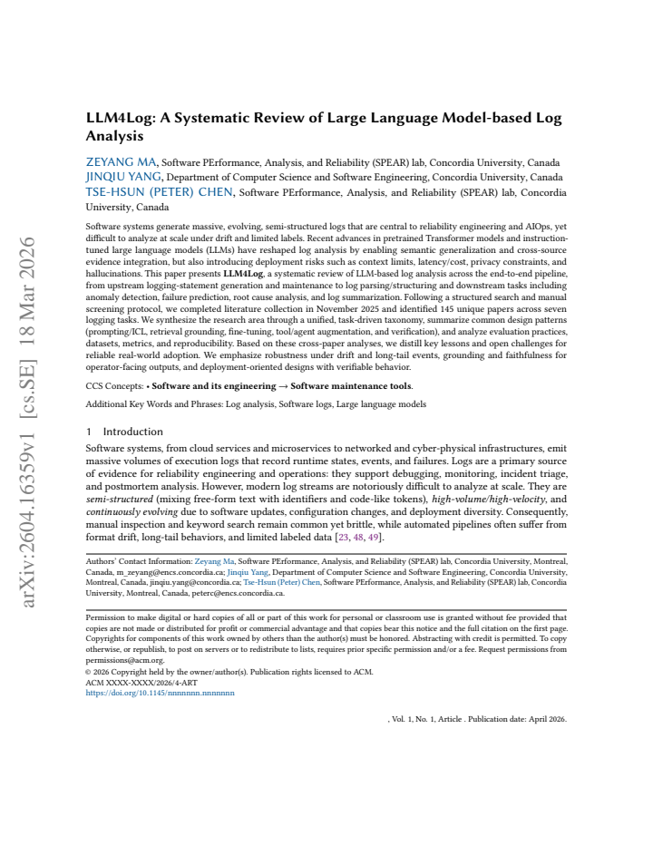 First page