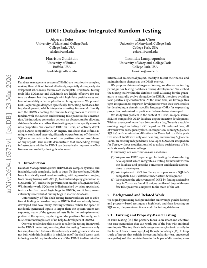 First page