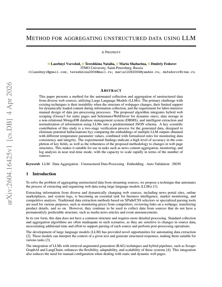 First page