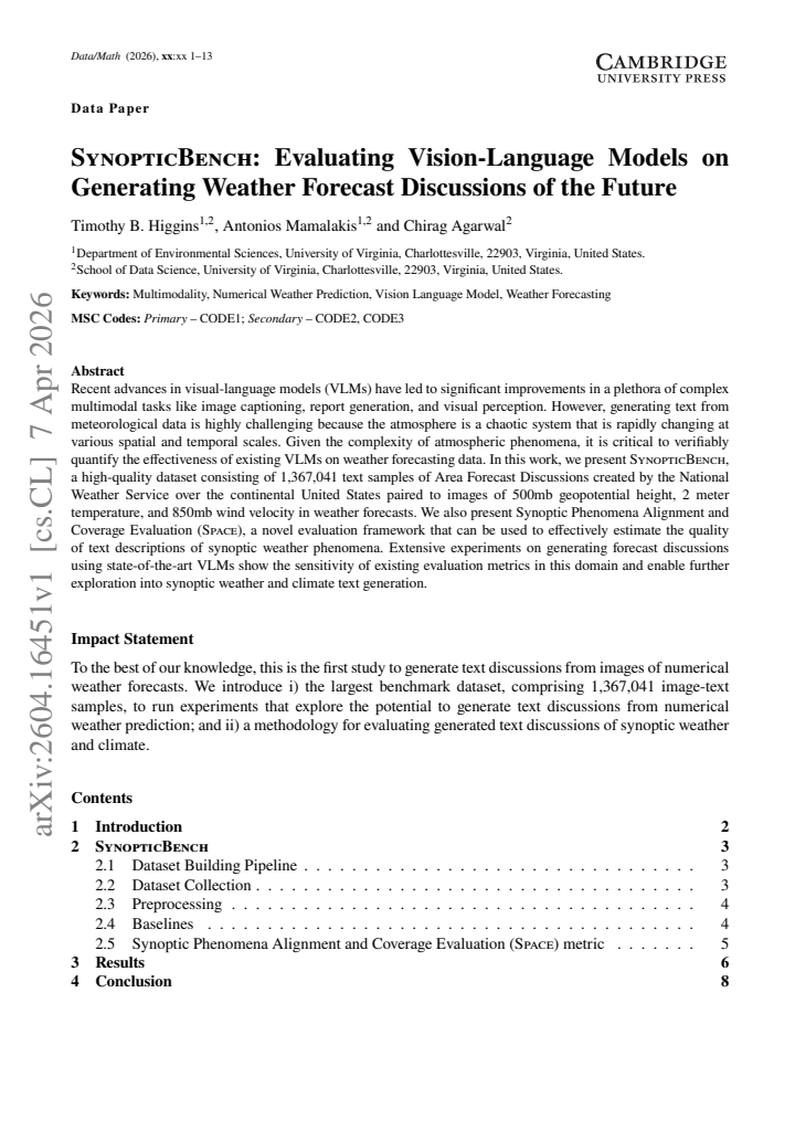 First page