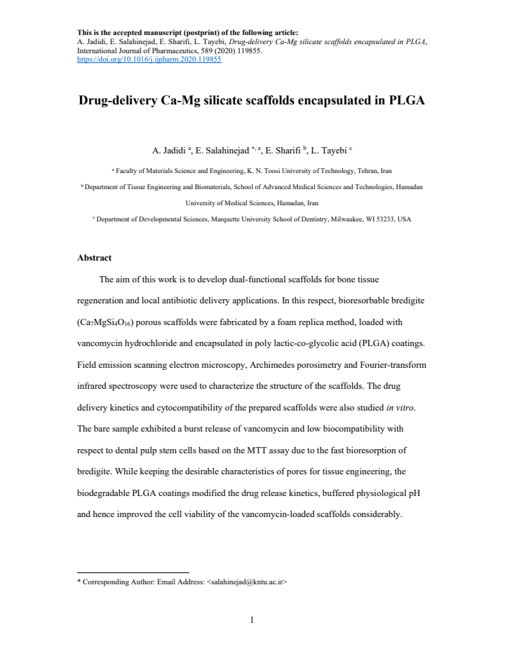 First page