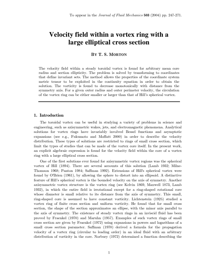 First page