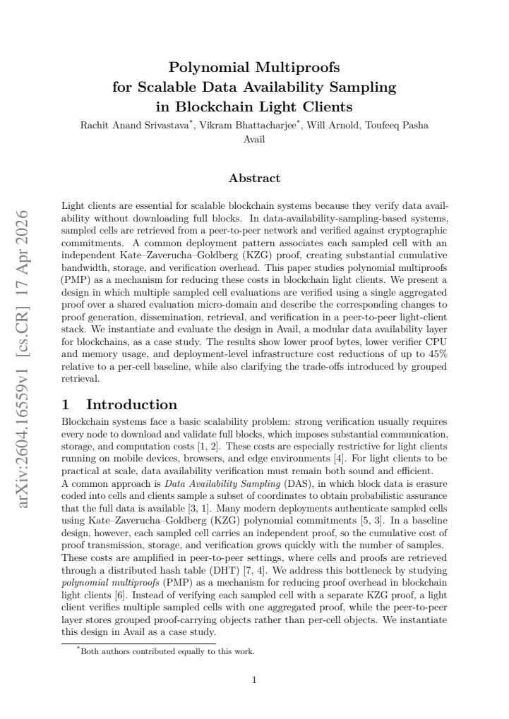 First page