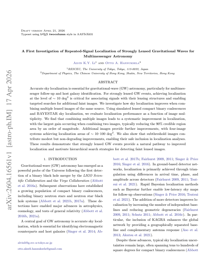 First page