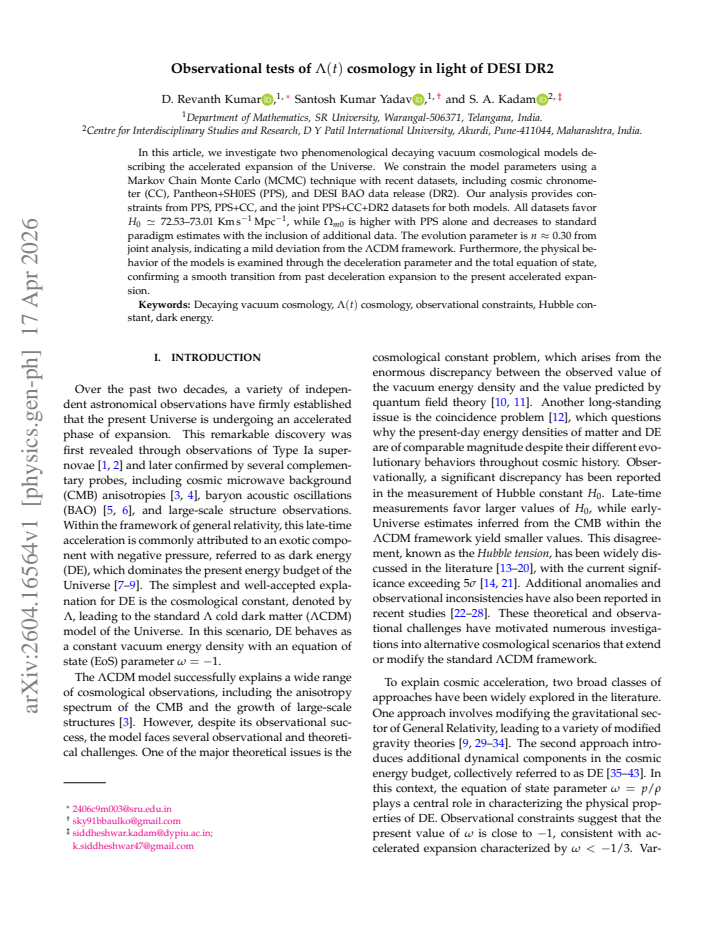 First page