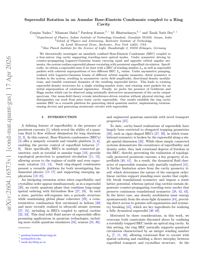 First page