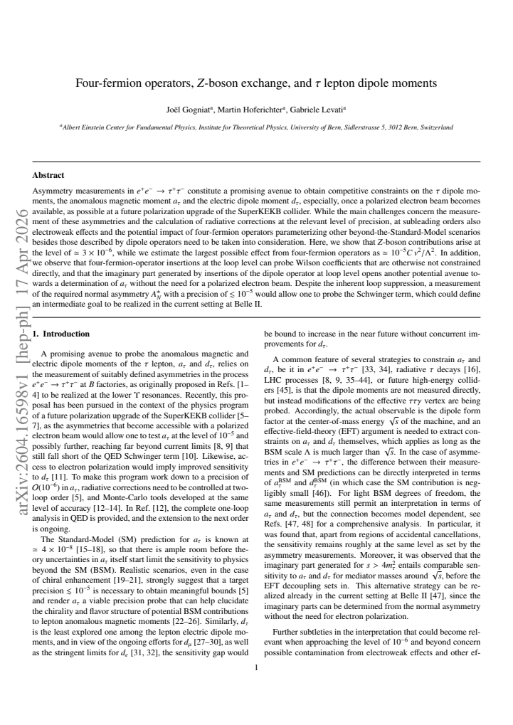 First page
