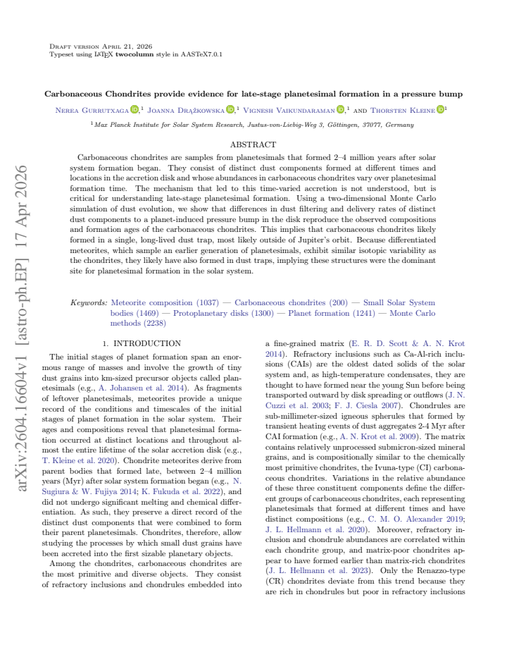 First page