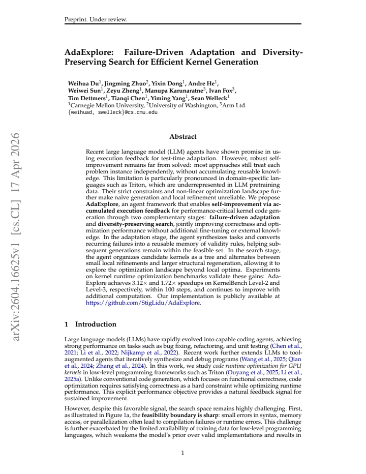 First page