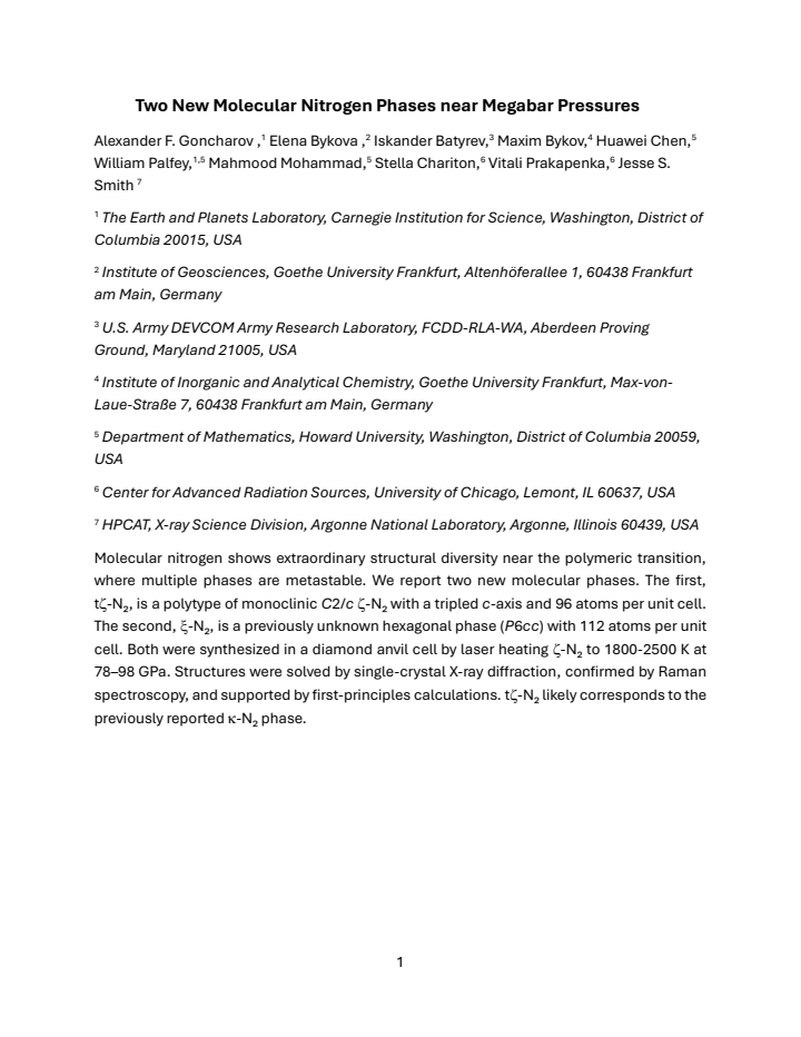 First page