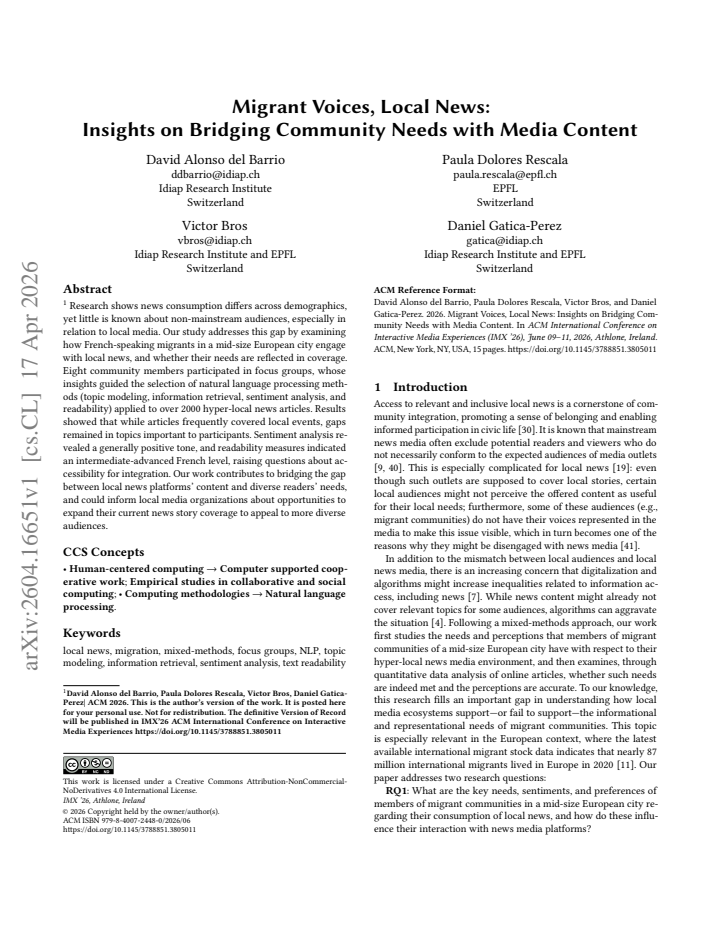 First page