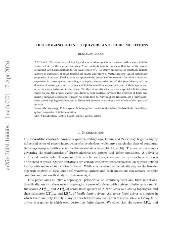 First page