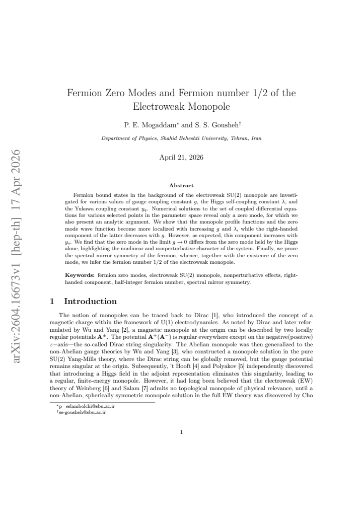 First page