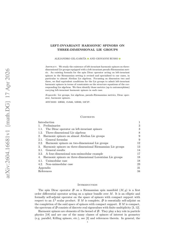 First page