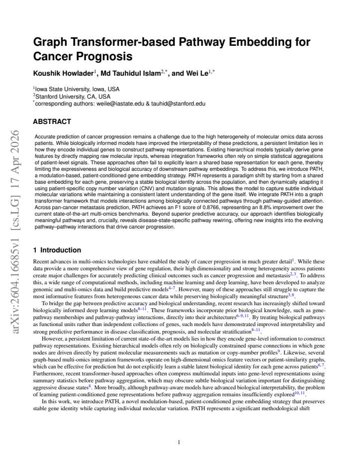 First page